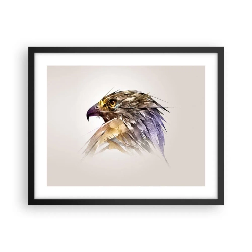 Plakat i sort ramme - Portræt af en kriger - 50x40 cm