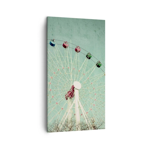 Lærredstryk - Billede på lærred - Vi inviterer dig til at lege - 45x80 cm