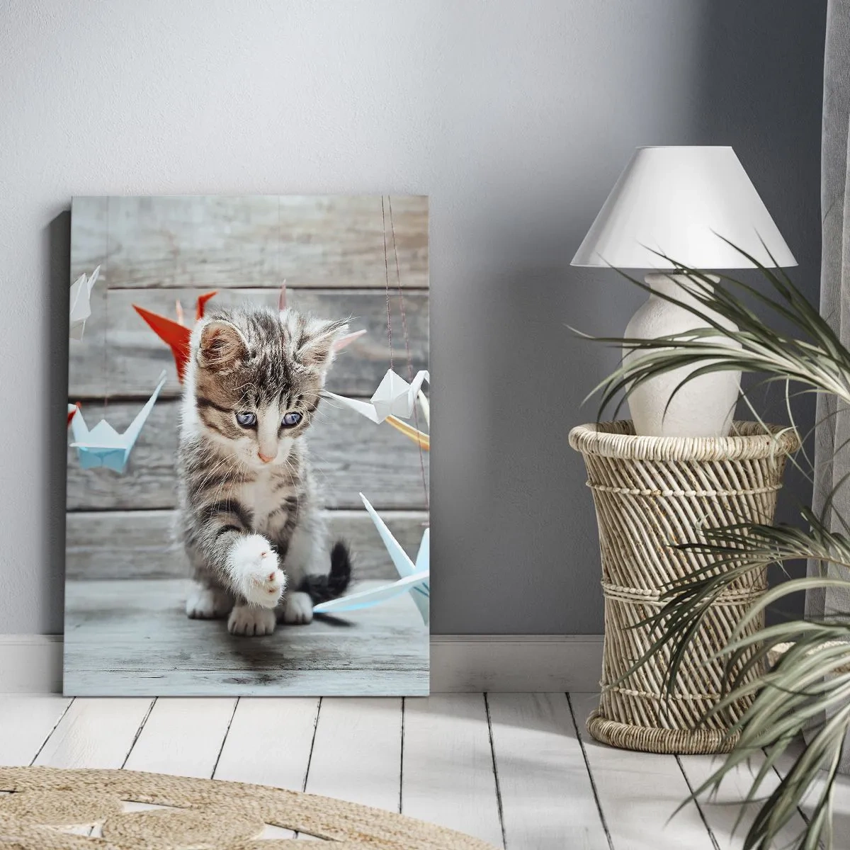 Lærredstryk - Billede på lærred - Første lektion - 50x70 cm
