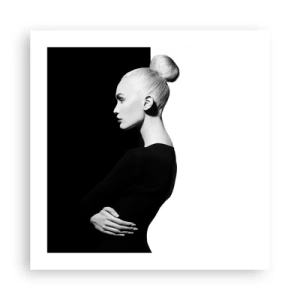 Plakat - Blot en kvinde - 50x50 cm