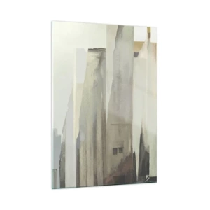 Billede på glas - En drøm om byen - 50x70 cm