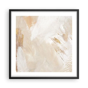 Plakat i sort ramme - Pastelkomposition - 50x50 cm