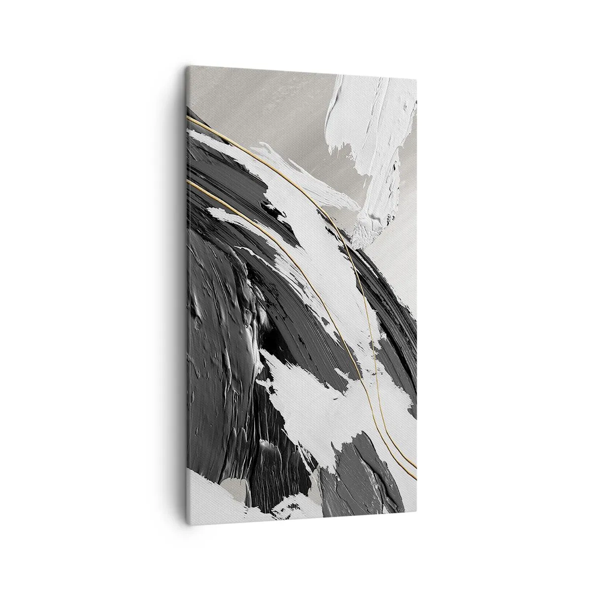 Lærredstryk - Billede på lærred - Abstraktion med flair - 45x80 cm