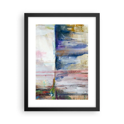 Plakat i sort ramme - Farverige indtryk og associationer - 30x40 cm
