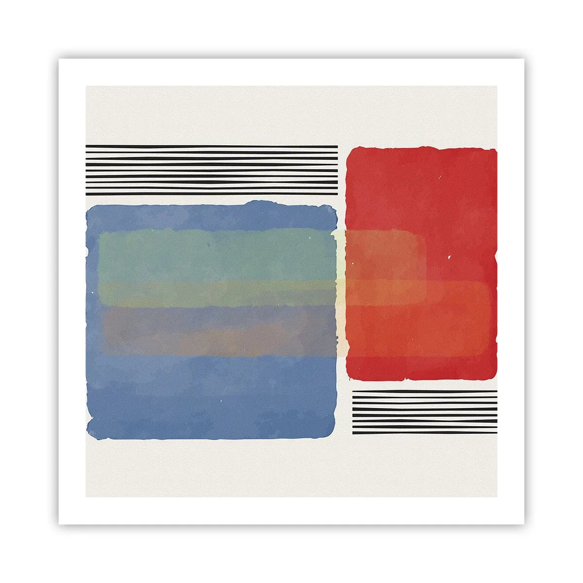 Plakat - Geometriens ånd og bogstav - 60x60 cm