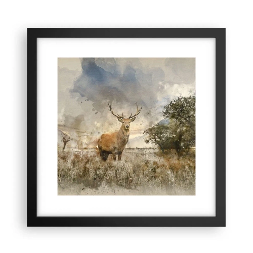 Plakat i sort ramme - Værdighed - styrke - værdighed - 30x30 cm