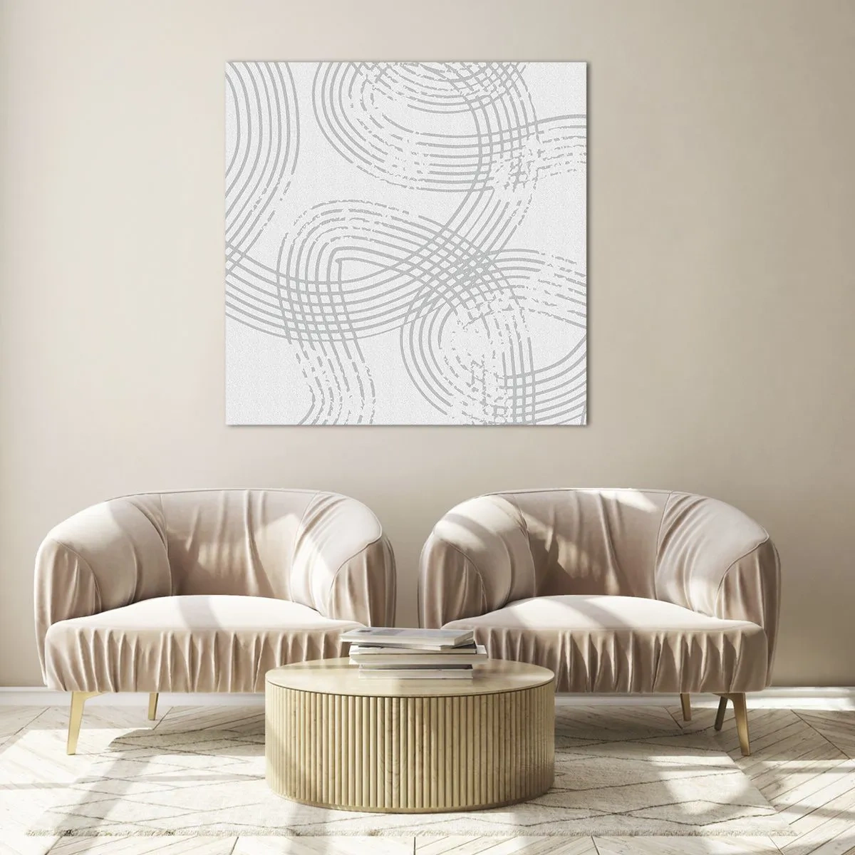 Billede på glas - Der er ingen lige vej - 30x30 cm