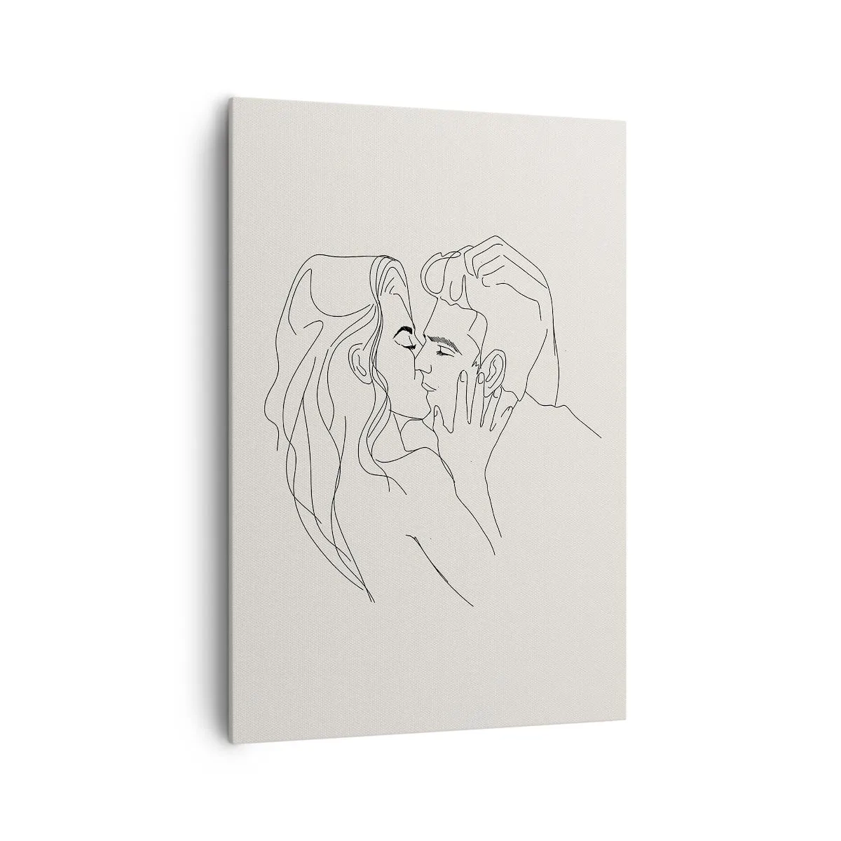 Lærredstryk - Billede på lærred - Forviklet i følelser - 70x100 cm