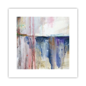 Plakat - Farverige indtryk og associationer - 30x30 cm