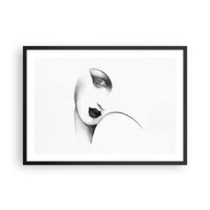 Plakat i sort ramme - I Lempickas stil - 70x50 cm