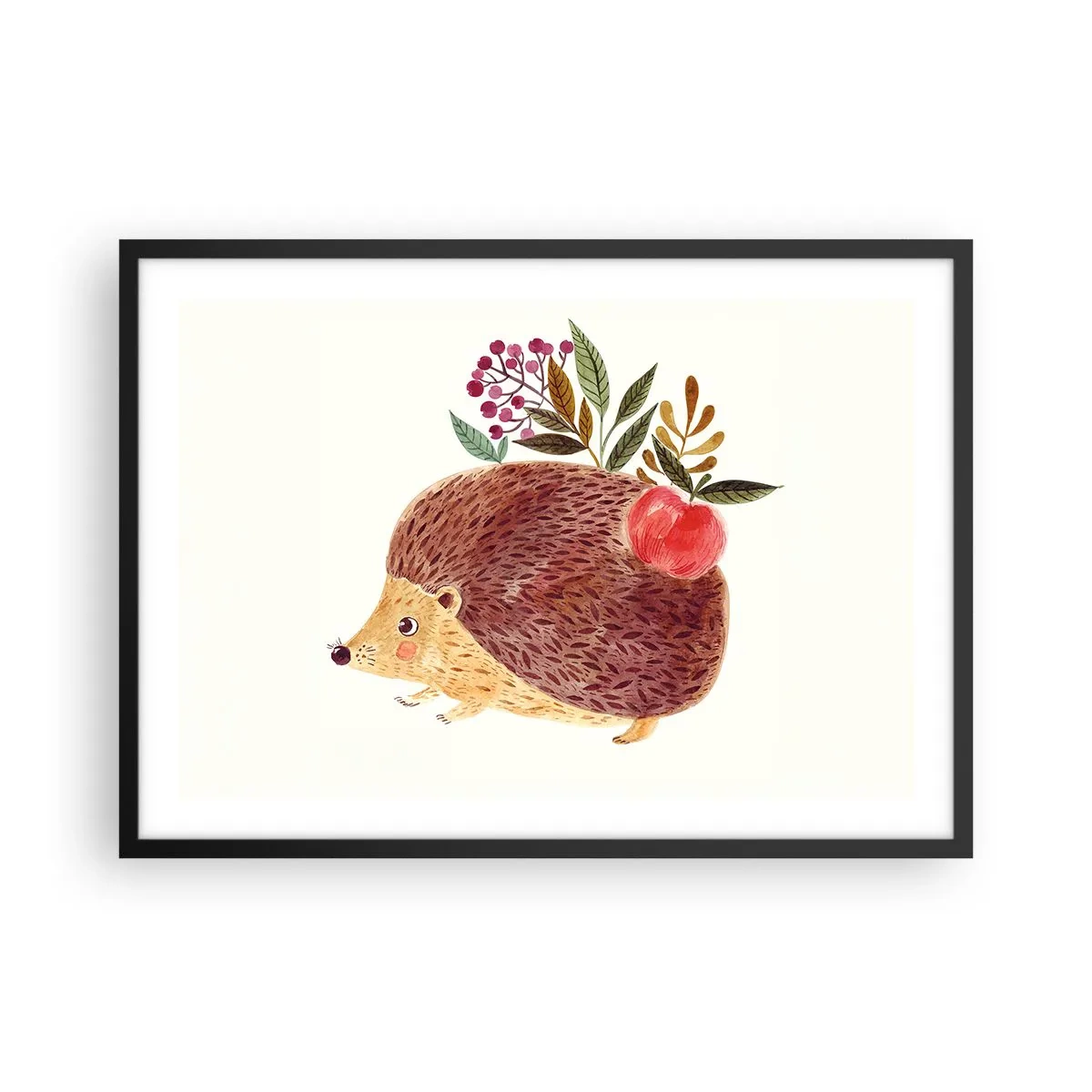 Plakat i sort ramme - Og du kan allerede lide mig - 70x50 cm