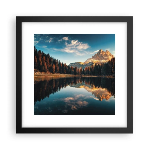 Plakat i sort ramme - Dobbelt landskab - 30x30 cm
