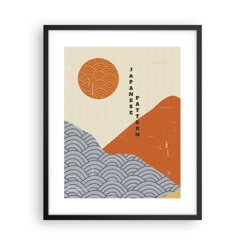 Plakat i sort ramme - I den japanske ånd - 40x50 cm