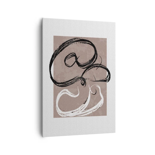 Lærredstryk - Billede på lærred - Komposition - en søgen efter fuldstændighed - 70x100 cm