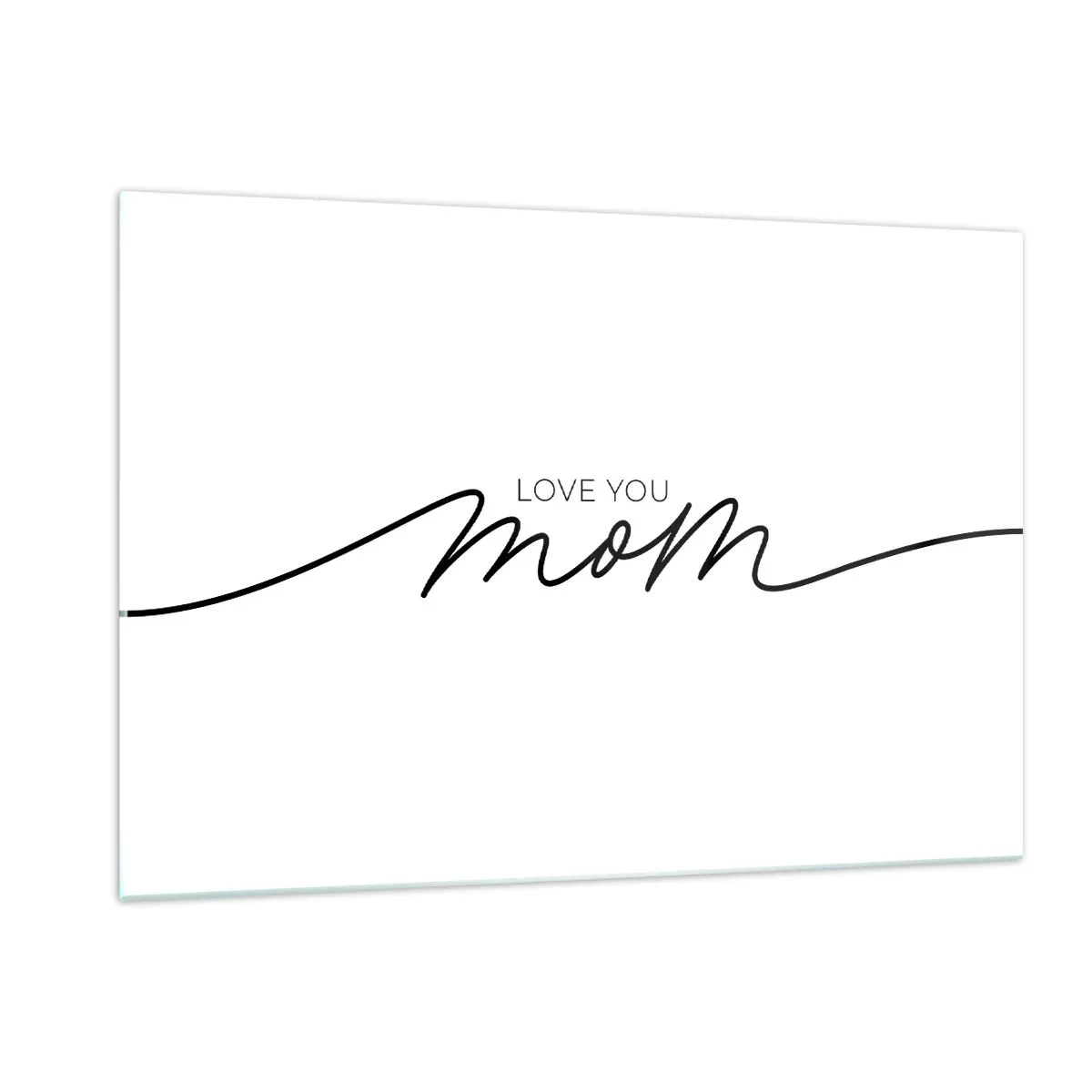 Billede på glas - Stor følelse - 120x80 cm