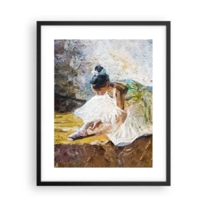 Plakat i sort ramme - Fra et maleri af Degas - 40x50 cm