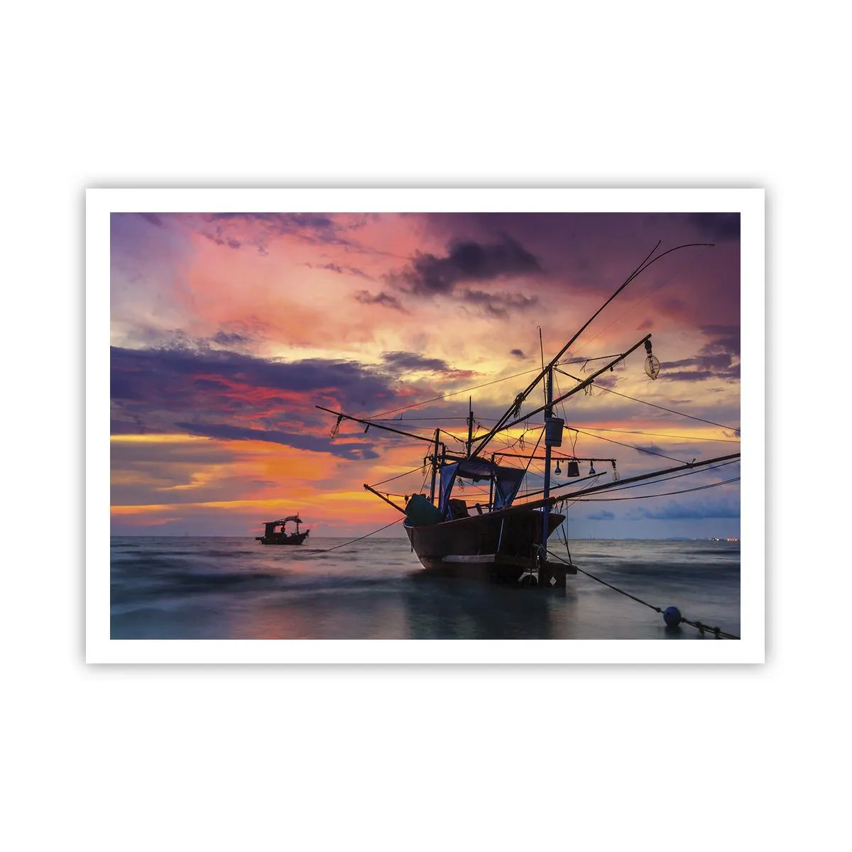 Plakat - En eksotisk aften - 100x70 cm