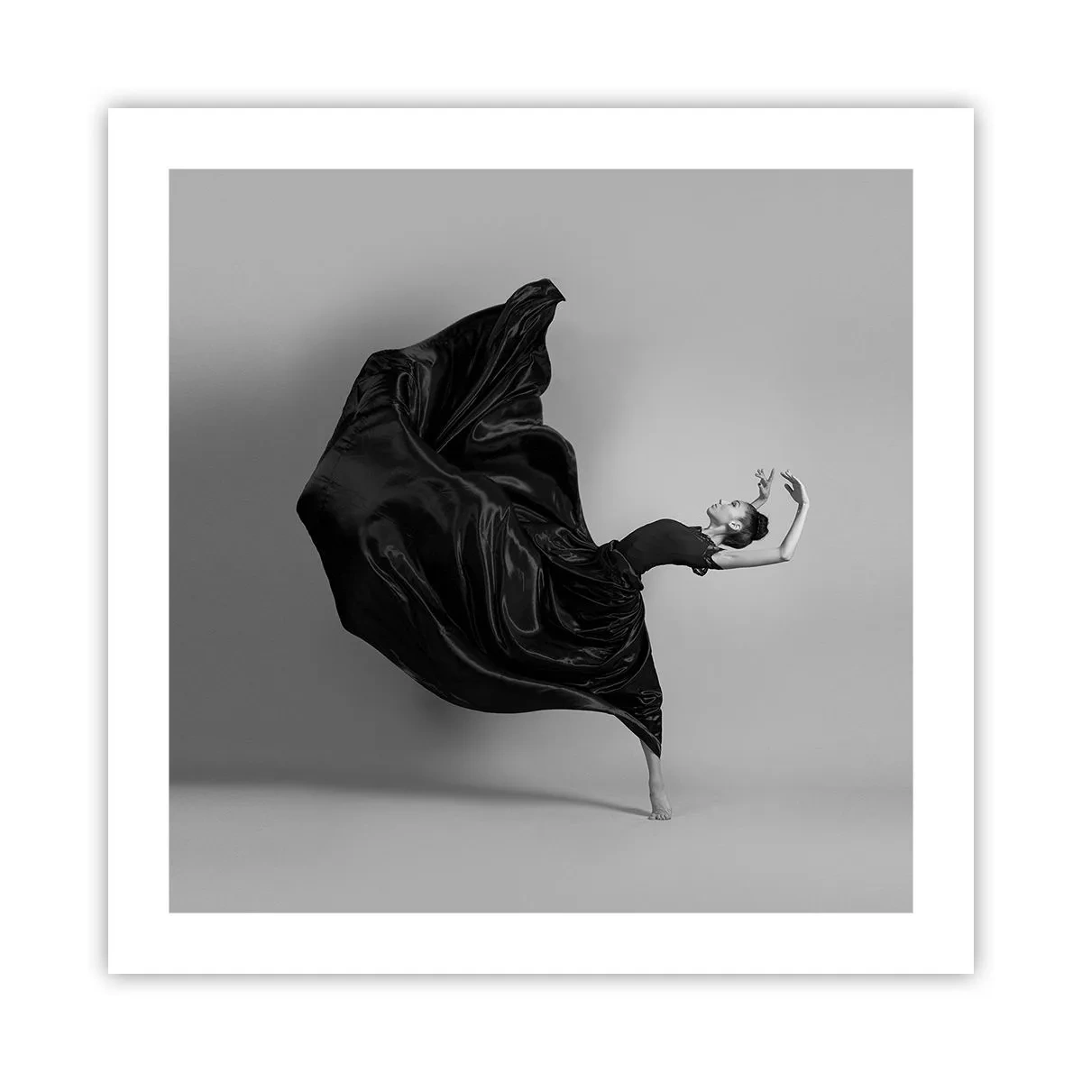 Plakat - Bevinget af musik - 50x50 cm