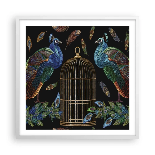 Plakat i hvid ramme - I kongelige gevandter - 60x60 cm