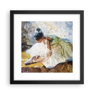 Plakat i sort ramme - Fra et maleri af Degas - 30x30 cm