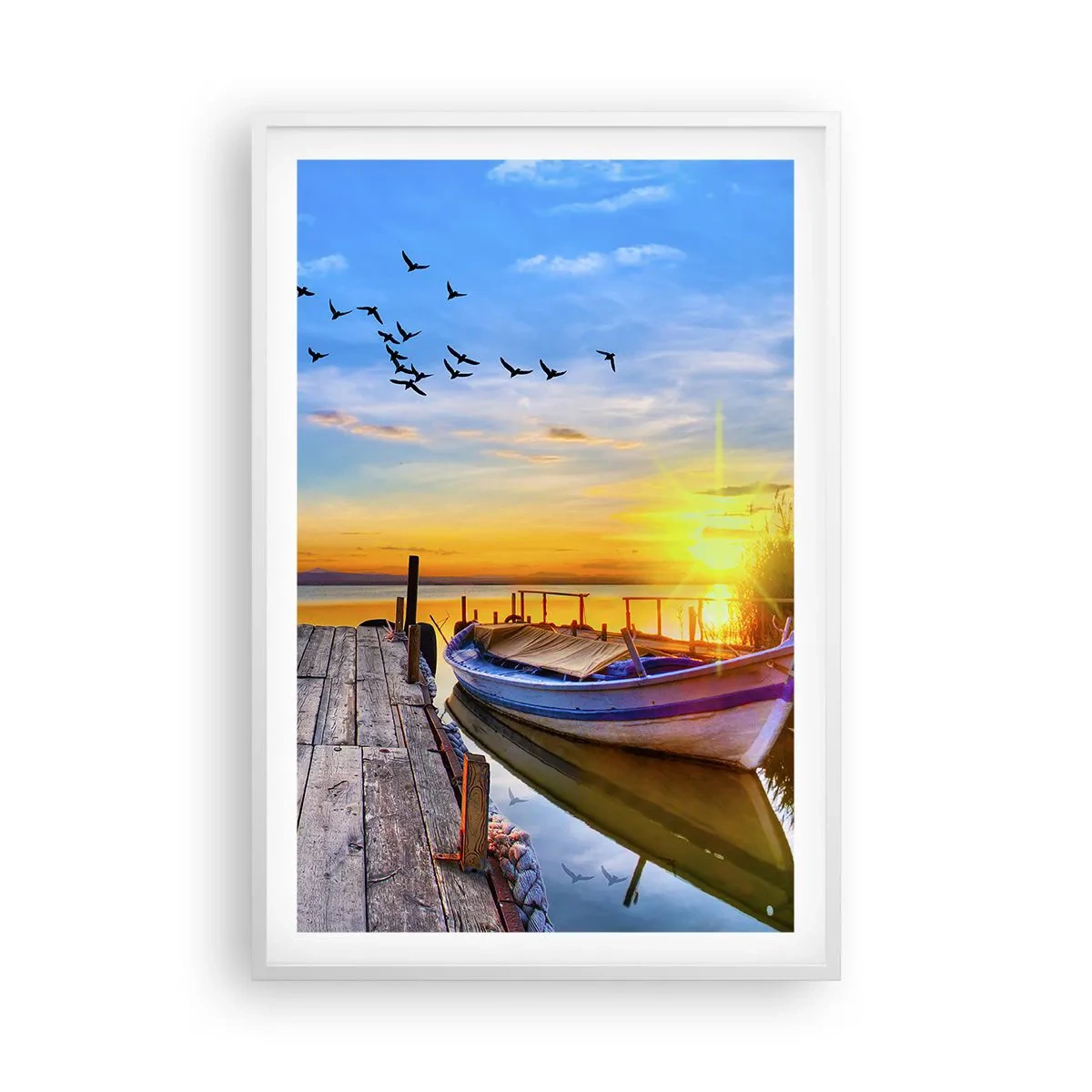 Plakat i hvid ramme - Farvel, indtil i morgen - 61x91 cm