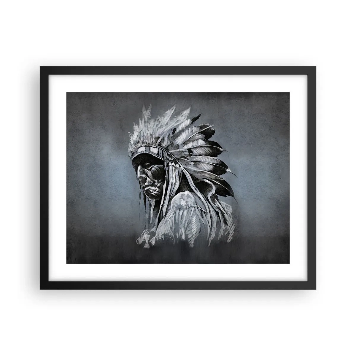 Plakat i sort ramme - Tilbage til rødderne - 50x40 cm