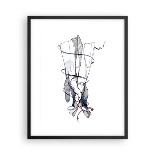 Plakat i sort ramme - En undersøgelse af berøring - 40x50 cm