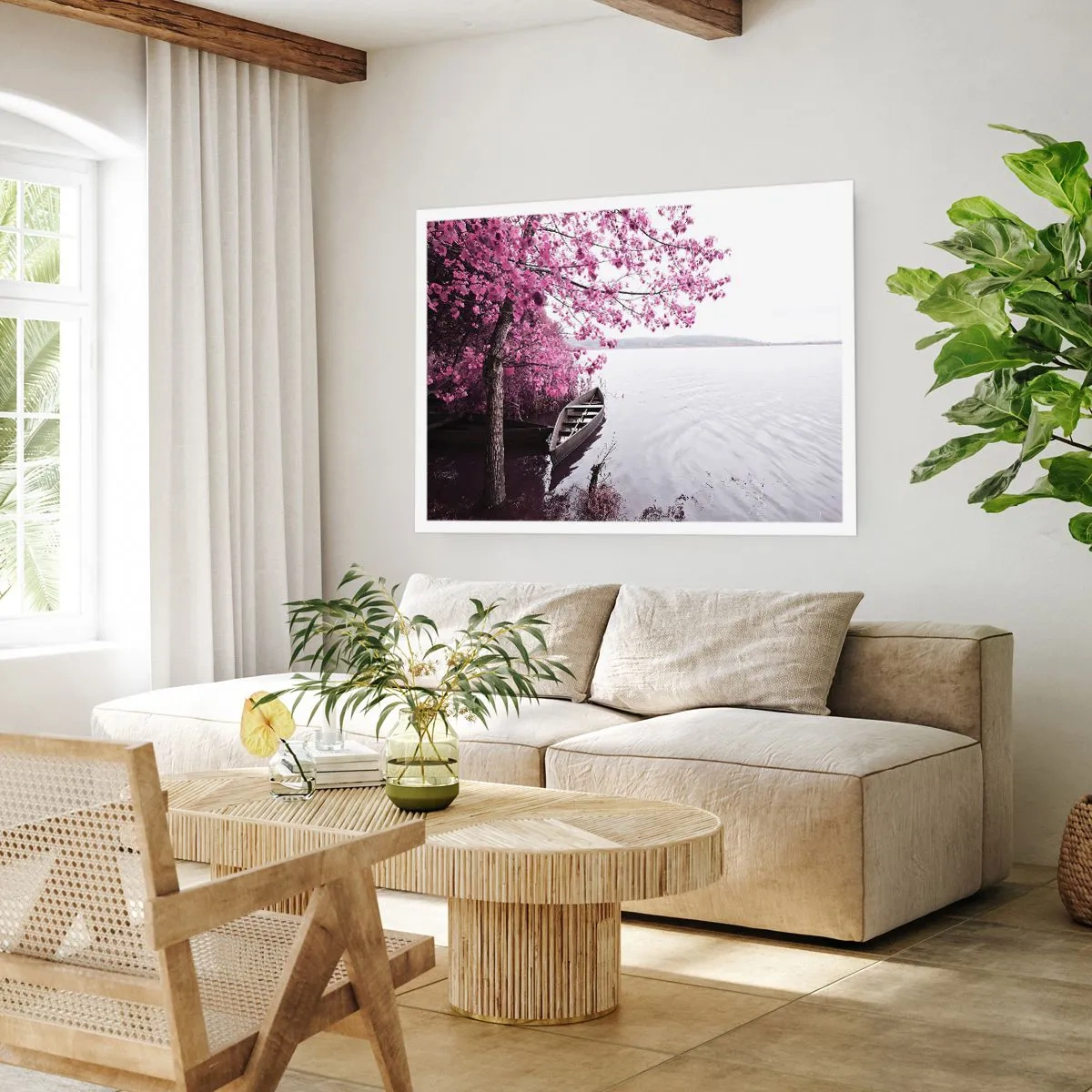 Plakat - I lyserød stilhed - 91x61 cm