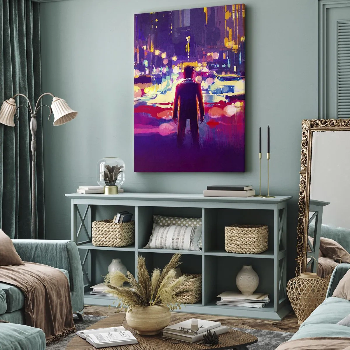 Lærredstryk - Billede på lærred - Nedsænket i lys - 70x100 cm