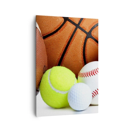 Lærredstryk - Billede på lærred - Forbindelse med bolden! - 70x100 cm