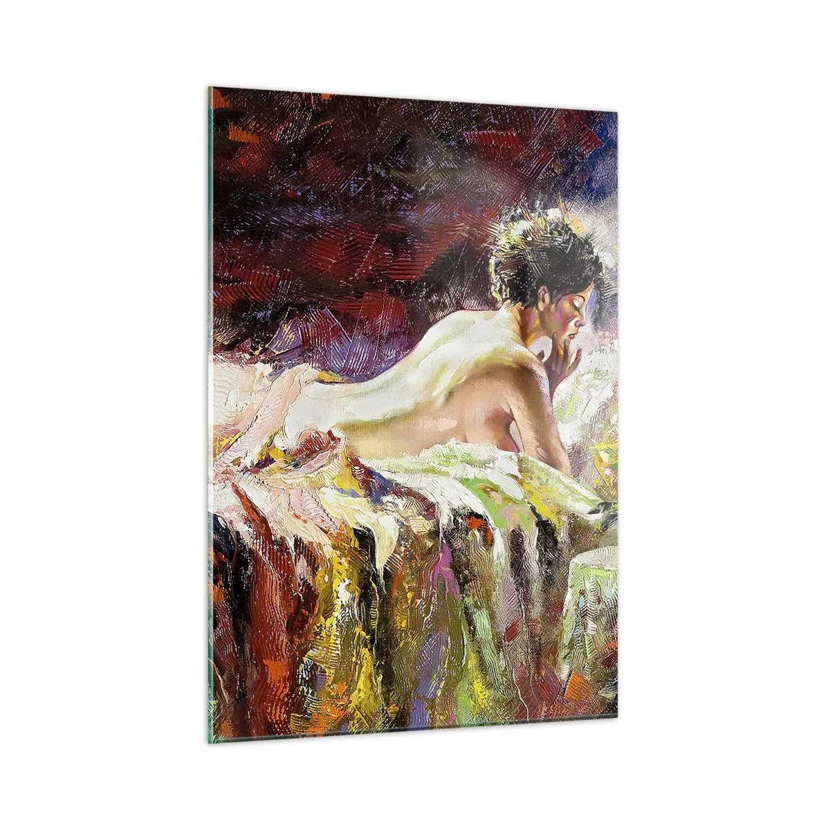 Billede på glas - Eftertænksom Venus - 50x70 cm