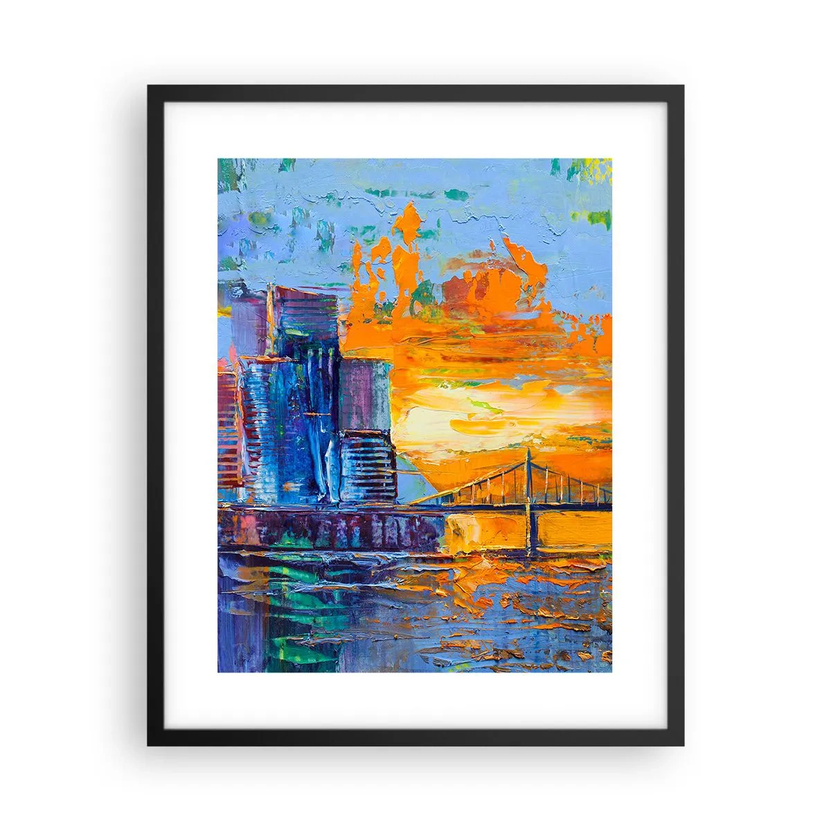 Plakat i sort ramme - Kultur og natur - 40x50 cm
