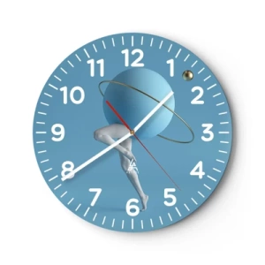 Vægur, Uret - Og planeterne går amok - 40x40 cm