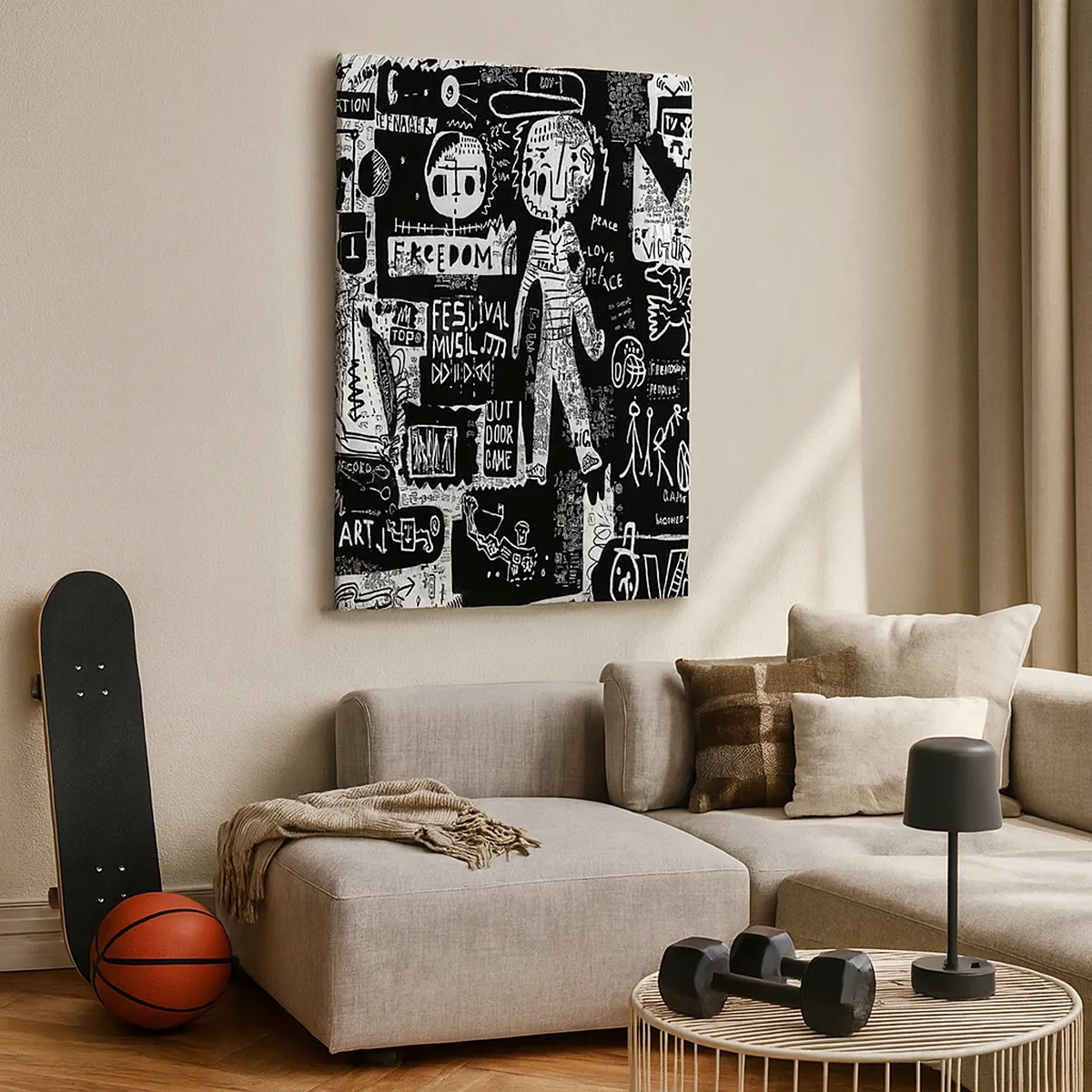 Lærredstryk - Billede på lærred - Den åndelige ungdom med lov og glæde - 50x70 cm