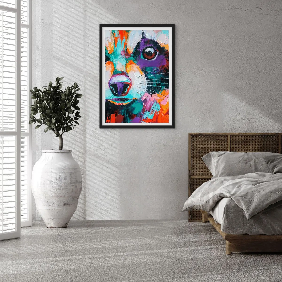 Plakat i sort ramme - Kun gode følelser - 40x50 cm