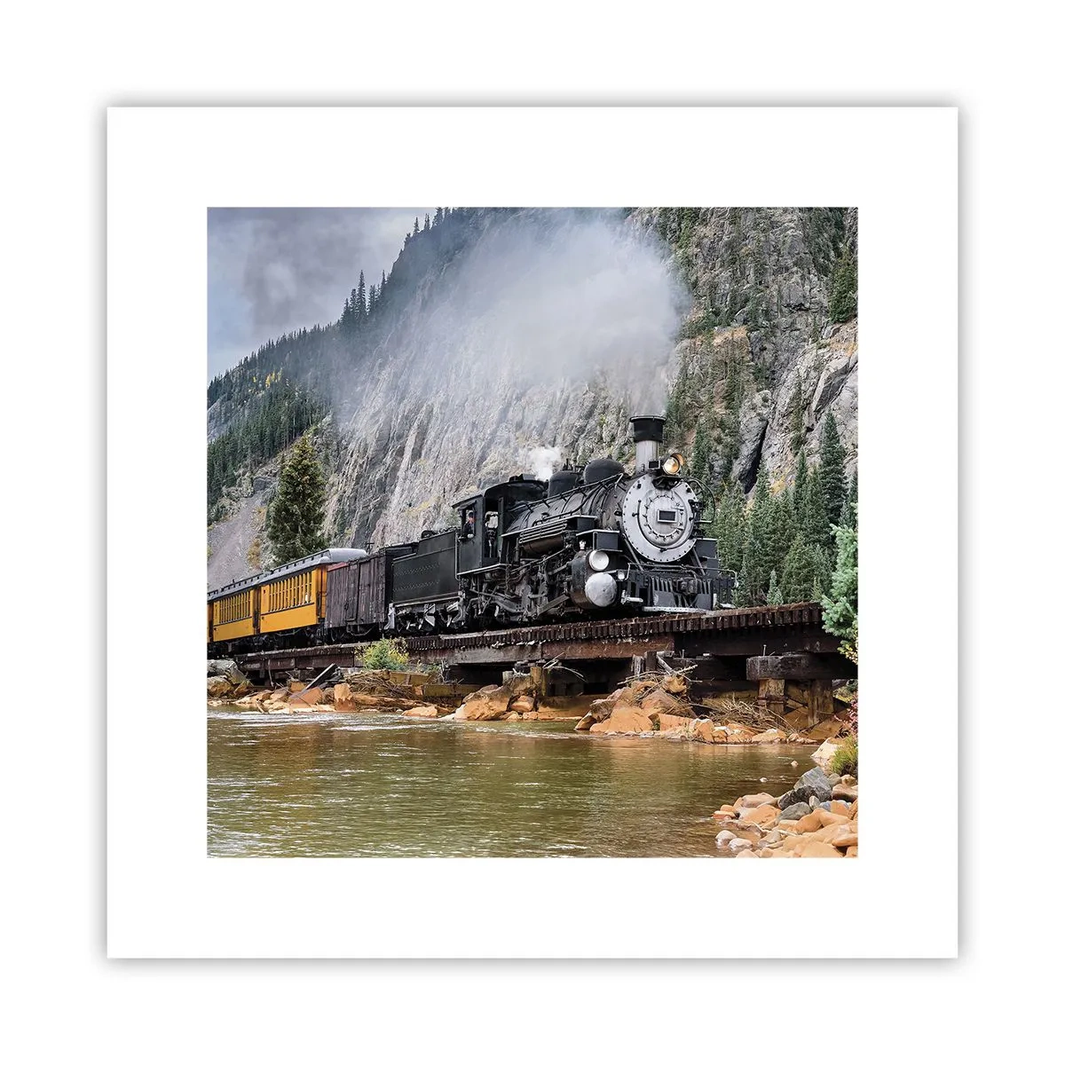 Plakat - Og hvorhen? Hvorhen? - 30x30 cm