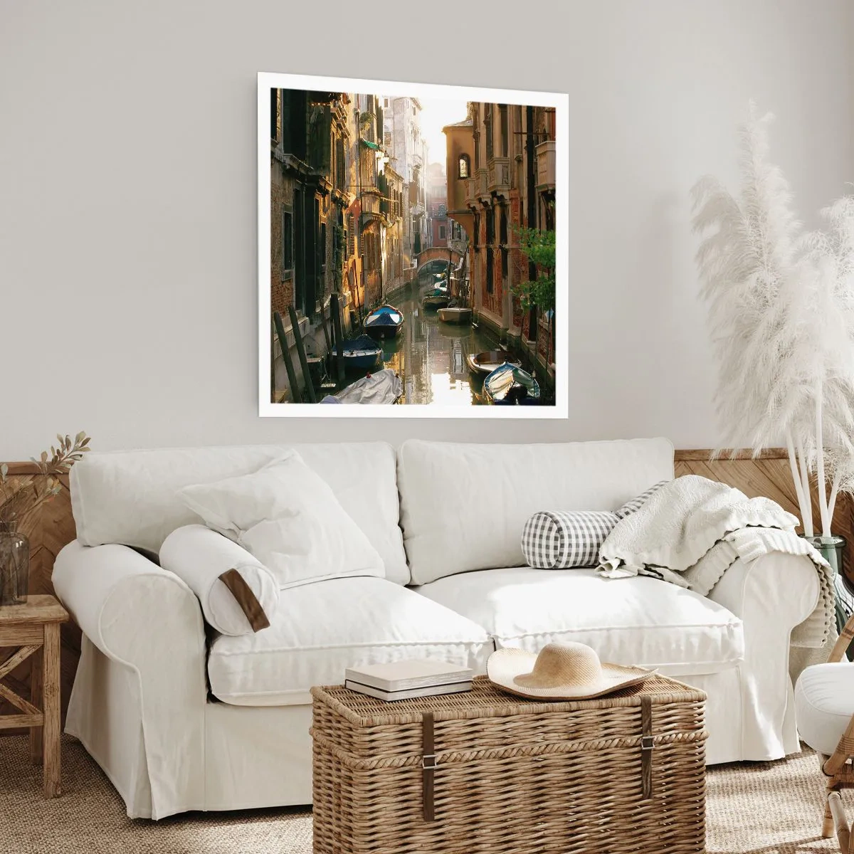 Plakat - I en venetiansk baggyde - 40x40 cm