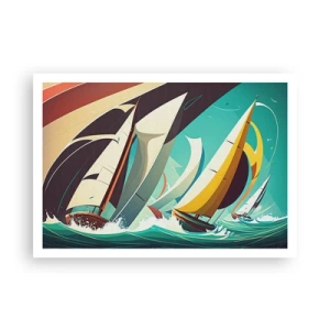 Plakat - Tæt på og personligt med elementerne - 100x70 cm