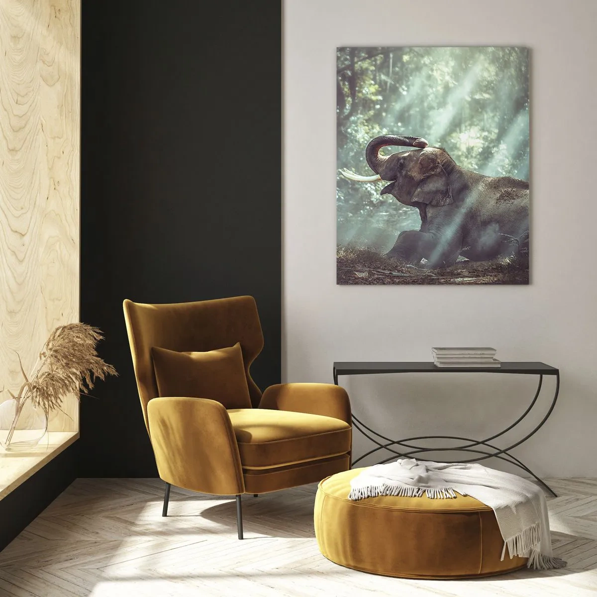 Billede på glas - Og hør her... - 70x100 cm
