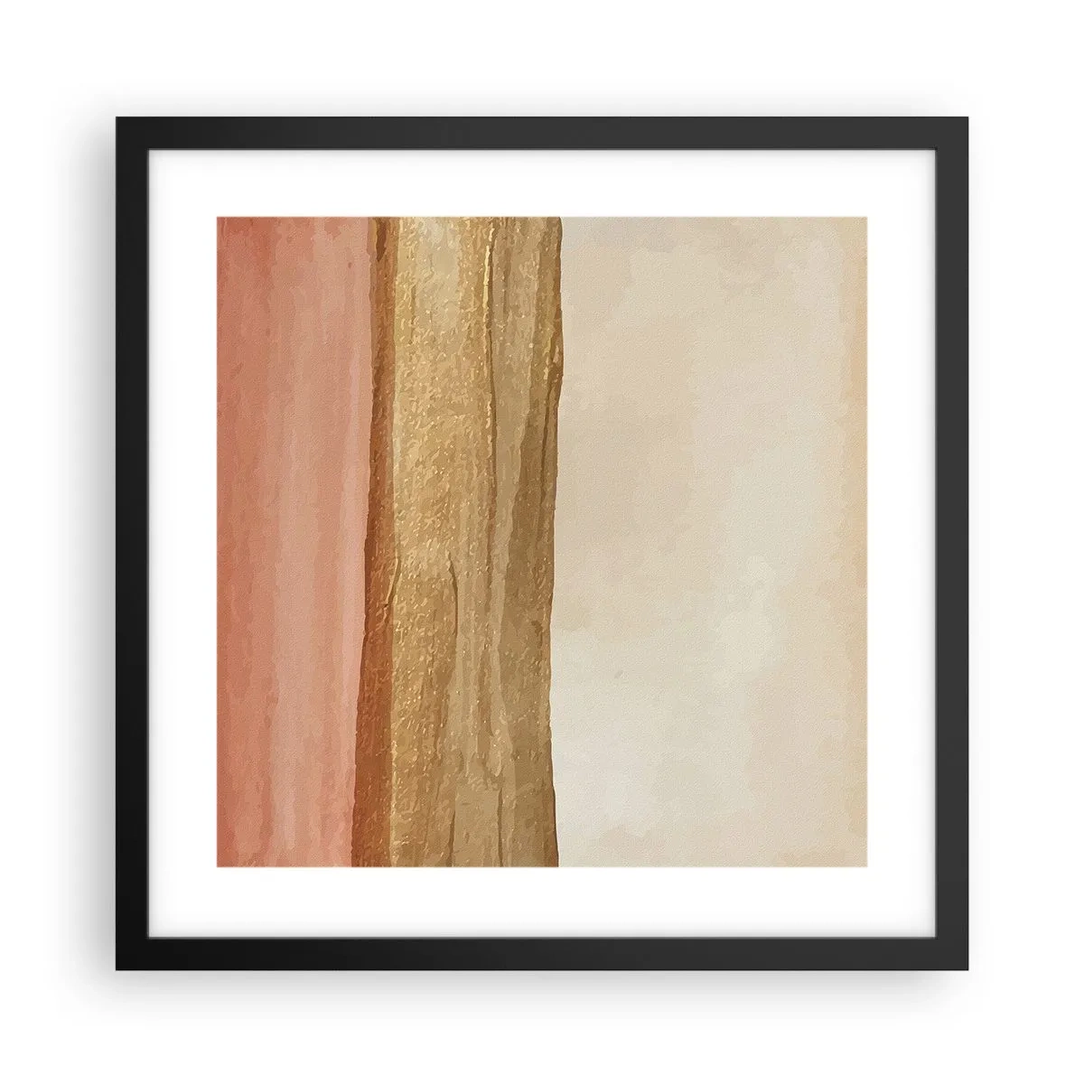 Plakat i sort ramme - Lodret sammensætning - 40x40 cm