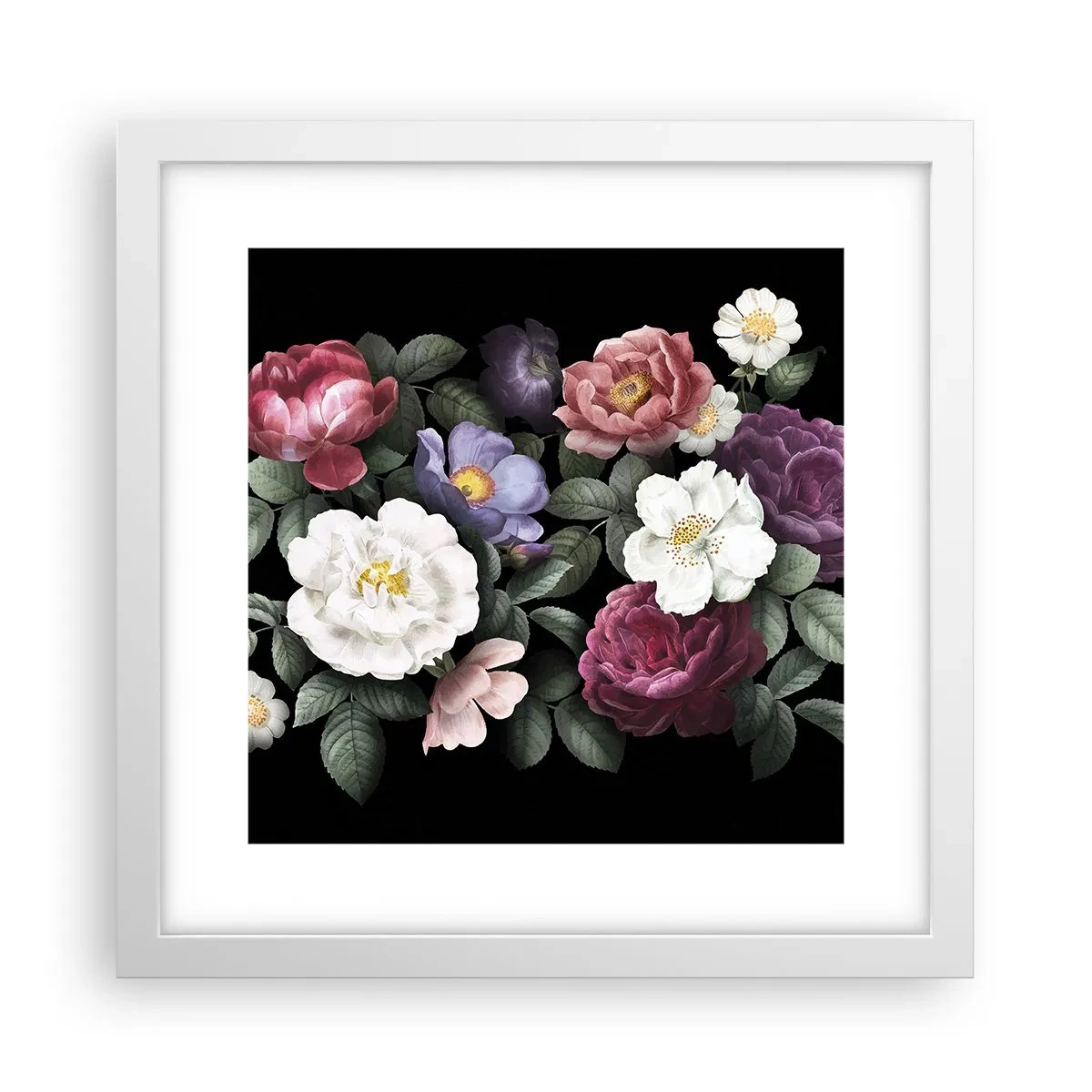 Plakat i hvid ramme - Fra en engelsk have - 30x30 cm