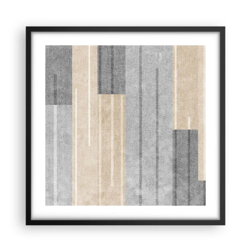 Plakat i sort ramme - Komposition: hold den lodret - 50x50 cm