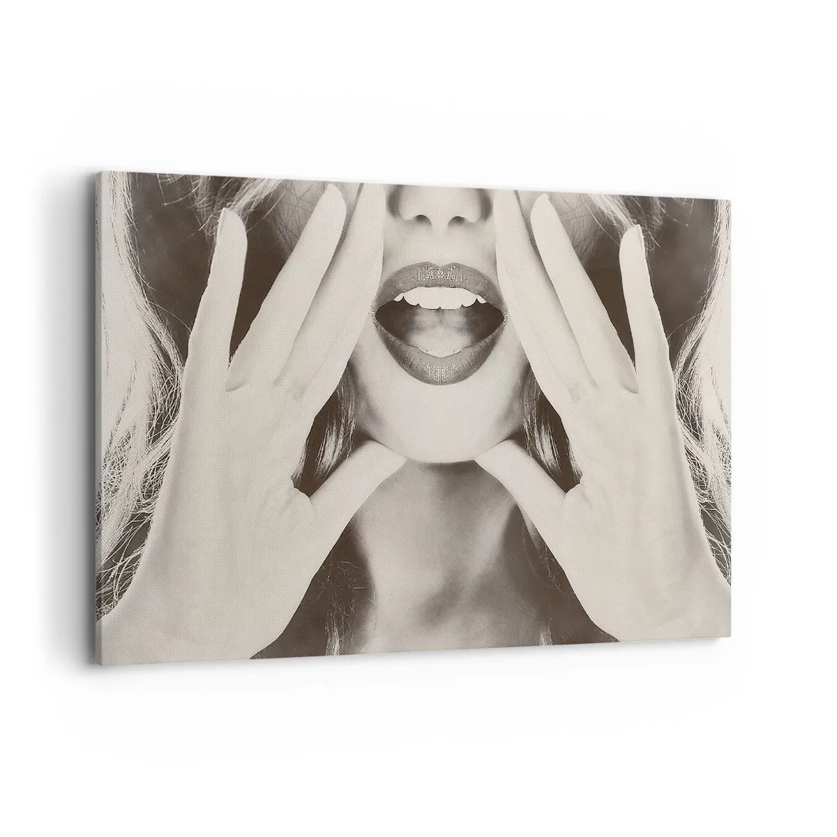 Lærredstryk - Billede på lærred - Jeg er på vej! - 120x80 cm