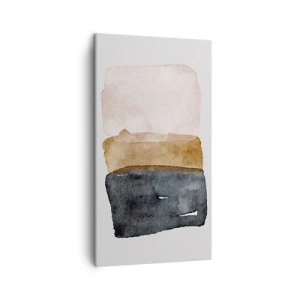 Lærredstryk - Billede på lærred - Sammensætning af jordfarver - 45x80 cm