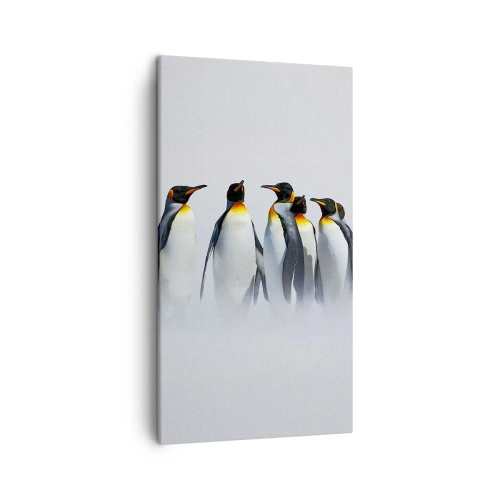 Lærredstryk - Billede på lærred - Møde i aftenkjole - 45x80 cm