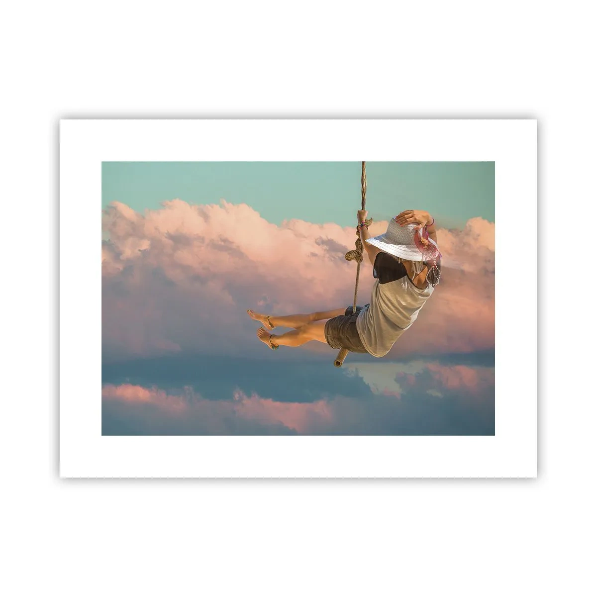 Plakat - Sjov i skyerne - 40x30 cm