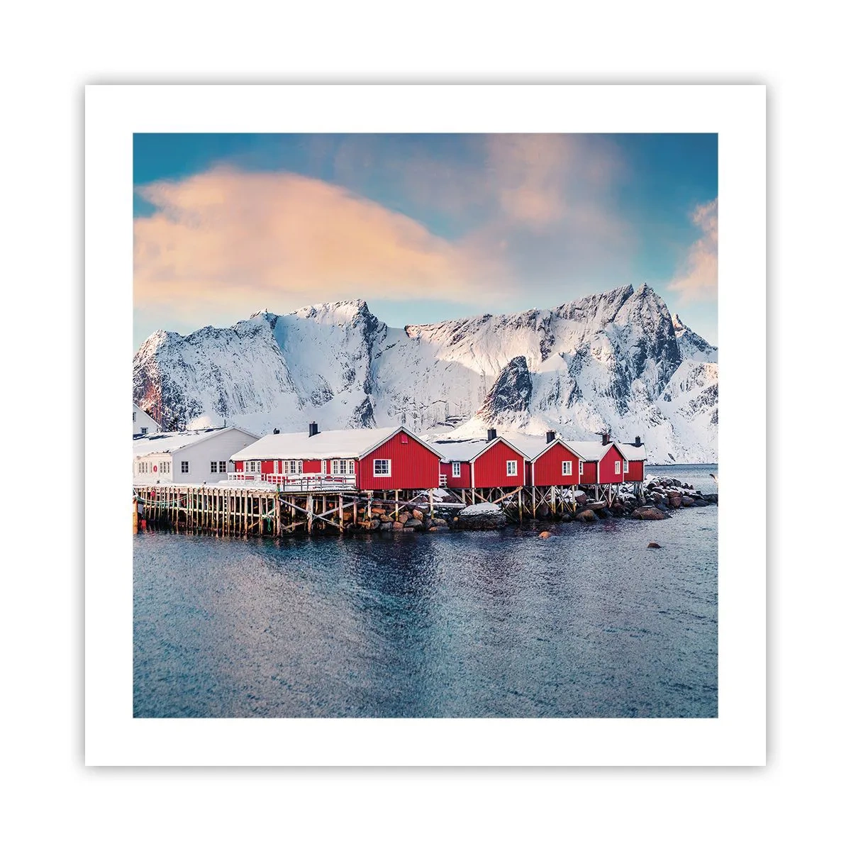 Plakat - Nordlig tilbagetrækning - 50x50 cm