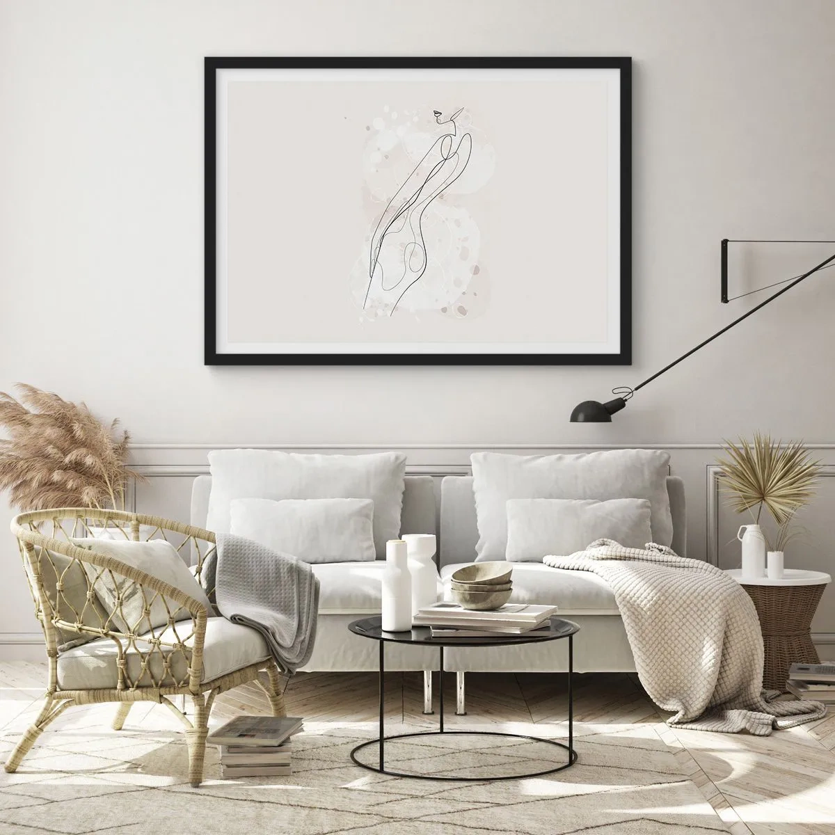 Plakat i sort ramme - At forvilde sig med blikket - 40x30 cm