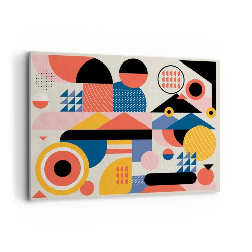 Lærredstryk - Billede på lærred - Komposition: Leg - 100x70 cm