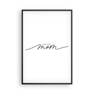 Plakat i sort ramme - Stor følelse - 61x91 cm